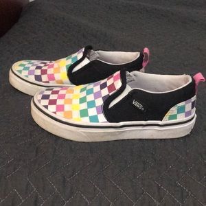 Girls checkered vans